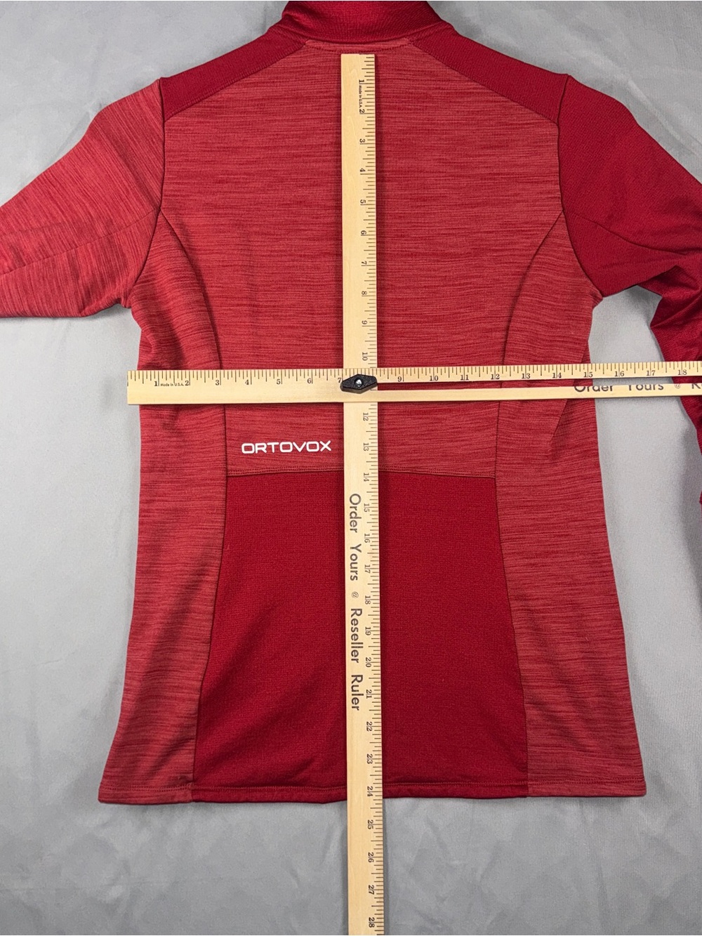 Ortovox Pullover Womens Medium Red Merino Wool 1/4 Zip Long Sleeve Base Layer - Picture 8 of 10